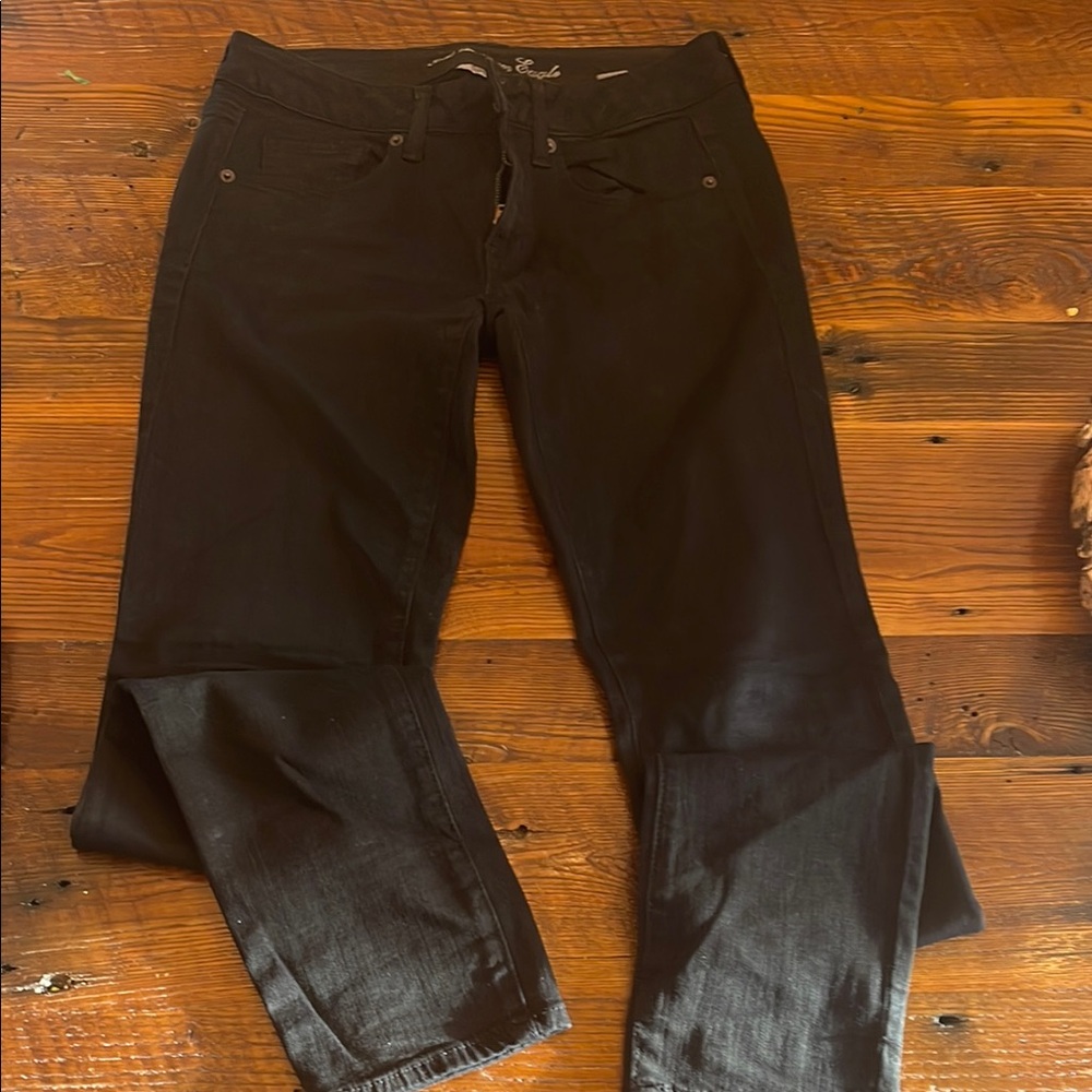American Eagle Outfitters Black skinny super stretch Jeans size 6